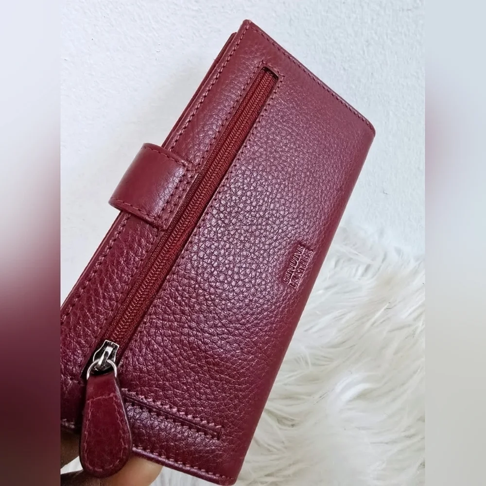 Classy Red Genuine Leather Wallet 🌴